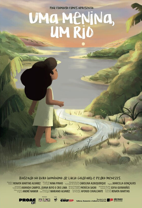 A girl, a river poster